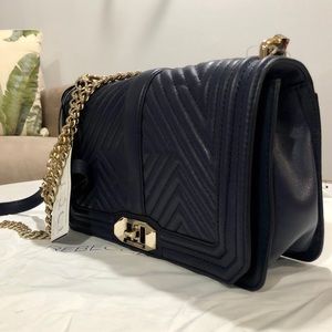 Rebecca Minkoff Chevron Quilted Love Crossbody